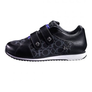 FOX G-E-FOOTWEAR GIRLS ENVY STRAP BLK/GREY