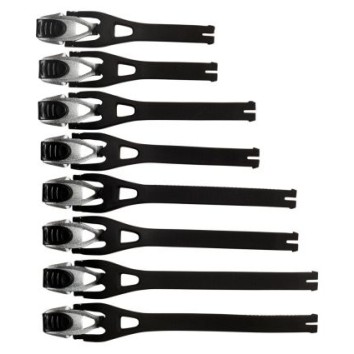 FOX COMP5/5Y/3Y BUCKL/STRAP KIT8PC [BLK]